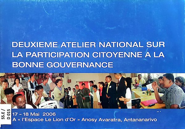 Deuxième Atelier National sur la participation citoyenne