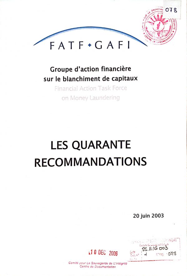 Les quarante recommandations