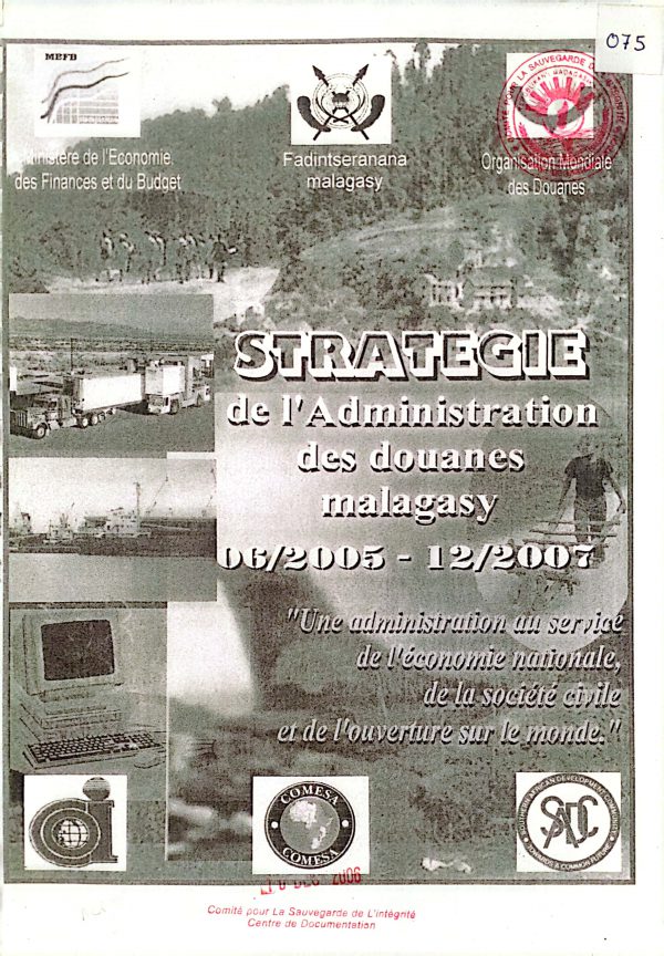 Stratégie de l’Administration des Douanes Malagasy